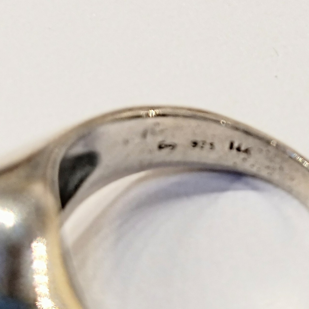 Sterling & 14k Gold Pearl Ring Size 6 - Picture 4 of 4